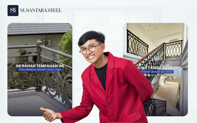 Jasa Pemasangan Railing Tangga Aceh Profesional