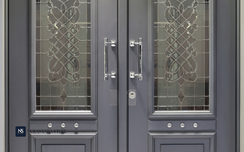 Model Pintu Aluminium Motif Kayu